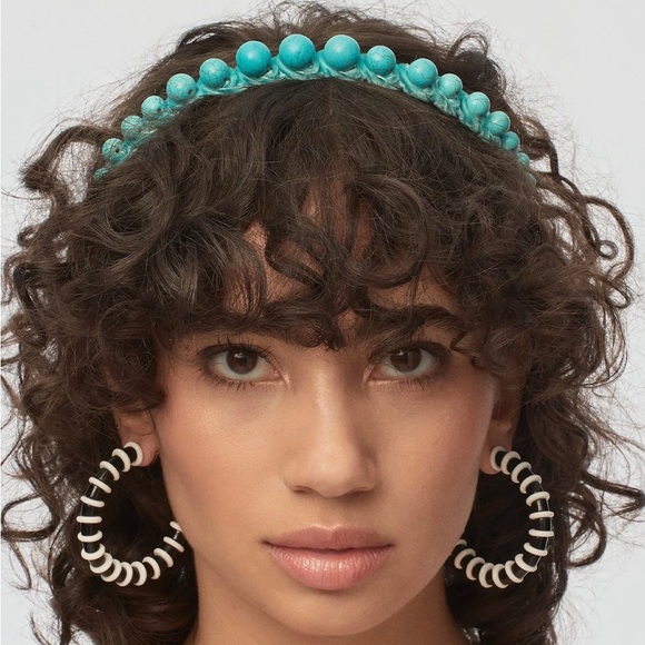 LELE SADOUGHI Graduated Stone Bead Headband - Pacific Sky - Picture 2 of 12